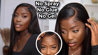 NEW COMPLETELY GLUELESS WIG FOR BEGINNERS Zero ADHESIVE NO SPRAYGEL FT JESSIES WIGl LUCY BENSON [upl. by Scheers]