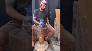 The colored clay pot made by the boy breaks 🥹💔 amazingfacts shortvideo [upl. by Annocahs]