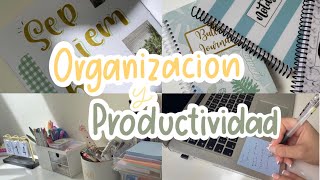 ¿Cómo ser MÁS ORGANIZADO Tips para ser productivo y organizado 📚✏️ [upl. by Nedearb437]