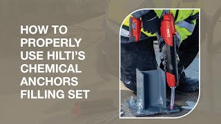 Hilti Filling Set with Chemical Anchors  Installation Guide [upl. by Annaes]