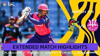 Extended Highlights  Antigua and Barbuda Falcons vs Barbados Royals  CPL 2024 [upl. by Kelli]