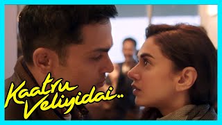 Kaatru Veliyidai Tamil Movie  Karthi surprises Aditi  Karthi  Aditi Rao Hydari [upl. by Reace]