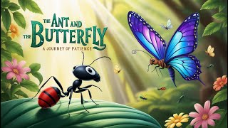 The Ant and the Butterfly A Story of Patience Moral Story [upl. by Nwahsauq]