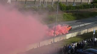 Motordagarna Karlskoga 2024 Juni Centrumleden  Rosa Burnout [upl. by Lita341]