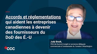 Accords et réglementations qui aident les canadiennes à devenir des fournisseurs du usdod [upl. by Atiken]