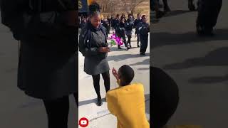 Proposing to strangers Eersterivier secondary  she said yes 🔥😭💍 [upl. by Ahsinotna]