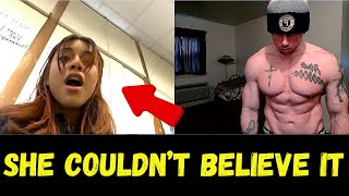 Shocked Girls React to MAN Physique Aesthetics OmegleOmeTV [upl. by Nilat368]