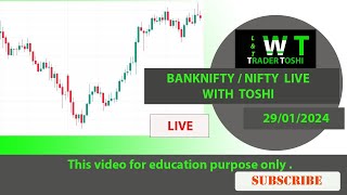 Live Intraday Trading BANK NIFTY  NIFTY 29012024 marathi livetrading banknifty [upl. by Aidroc]