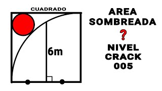 Nivel Crack😳🤪😡 Tu Puedes👍👍👍AREA SOMBREADA [upl. by Nerraj]