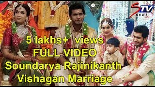 மகளுக்காக ரஜினி கொடுத்த கல்யாணப்பரிசு இது தான் Soundarya Rajinikanth Wedding Reception  Vishagan [upl. by Ahsain]