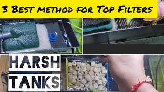 DIY Top Filter  3 Best method to Setup Top Filter with Media  Biological Mechanical Media फिल्टर [upl. by Sualkin]