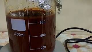 Zinc Ferrite solution stirringChemical Coprecipitation technique [upl. by Bang]