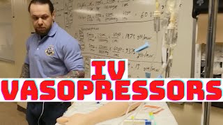 How to set up IV Vasopressors Dopamine Epi Norepi Levophed Vasopressin using Dial Flow NYC REMAC [upl. by Ydner]