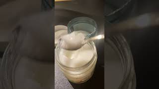 Making coconut scrub with me 🥥✨ skincare bodyscrubathome diybeautycare aesthetic softscrub [upl. by Knapp645]