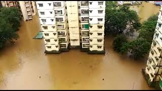 2324th July 2021 flood hit at NPCIL kaiga township [upl. by Jaycee]