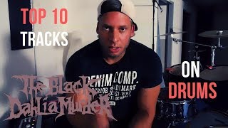 Top 10 Black Dahlia Murder Songs on Drums [upl. by Riabuz]