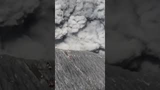 People Chasing Eruptions at the Volcano Crater people eruption volcano viralvideo [upl. by Eloise]