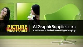 Picture Wrap Frames Printed on Canvas Tutorial  All Graphic Supplies [upl. by Shu]