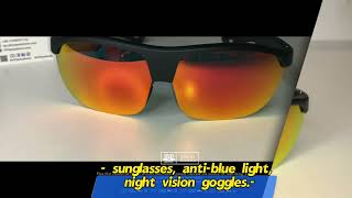 sunglasses🕶️ antiblue light🌝 night vision goggles🌚 samples are ready welcome to contact us🌟 [upl. by Tebasile]