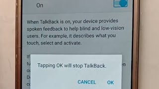 How to turn off TalkBack on samsung J7  TalkBack settings disabled  TalkBack Tutorial [upl. by Ramej629]