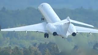 Bombardier Global 6000 9HIII takeoff at Zurich Airport [upl. by Screens12]