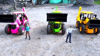 LOADER OF COLORS  JCB BACKHOE DIGGER OFFROAD  JCB OF DUBT VIDEO [upl. by Hirsh]