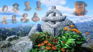 Visiting the Graves and Remembering Fallen Friends from Red Dead Redemption 2 Remastered Version [upl. by Biel618]