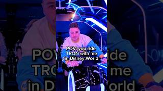 POV You Ride TRON WITH ME In DISNEY WORLD shorts 🏍⚡️⚡️ [upl. by Pallua]