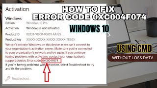 Cara Memperbaiki Error Code 0xC004F074  Windows 10 All Version [upl. by Holmen]