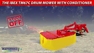 Late Summer Sale The Ibex TM67C Drum Mower with Conditioner [upl. by Chuck]