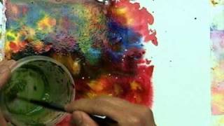 How To Construct a Watercolor Paper Jewelry Pendant video 1 [upl. by Juieta]