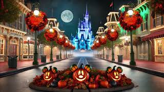 Disney World Halloween Ambience  Magic Kingdom Ambience  Mickey On Main Street [upl. by Anatolio129]