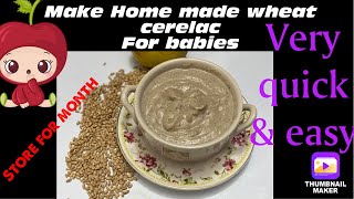 how to make cerelac at home wheat cerelac for babies  fruit cerelac home made baby food [upl. by Blumenthal]