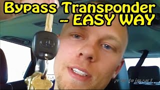 Transponder Chip Key Bypass How To For Any Car [upl. by Hsetirp]