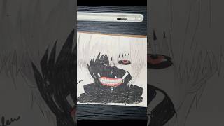 Drawing Kaneki Form anime drawing manga shorts [upl. by Corena243]