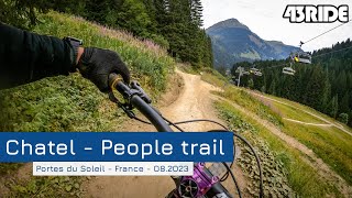 Morzine trip  Chatel bike park  People Trail lower  RAW [upl. by Elleinahc108]