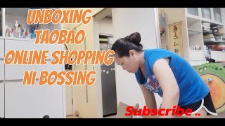 Unboxing taobao online shopping of my bossing [upl. by Wolenik]