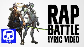 Hanzo Vs Genji Rap Battle LYRIC VIDEO by JT Music Overwatch Song [upl. by Nahamas]