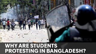 Over 114 killed as mass student protests sweep Bangladesh [upl. by Badr32]