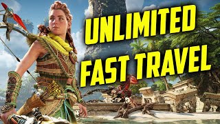 Horizon Forbidden West  Unlimited Fast Travel [upl. by Torrey]