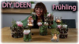 NATÜRLICHE DIY IDEEN  EINFACH eine SCHNELLE DEKO zaubern  mit TULPEN und ZWEIGEN [upl. by Anyalram]