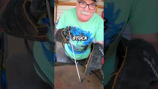 Welding Rods Stuck Try This Quick Trick [upl. by Aniled339]