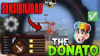 ⚙️ SENSIBILIDAD de TheDonato 👀  ✅ Free Fire 2023 [upl. by Macmillan763]