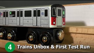 Munipals MTA R142 4 Train Unbox amp First Test Run [upl. by Yob]