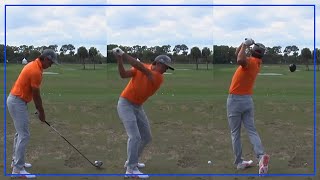 Watch Rickie Fowler Full Warm Up Session [upl. by Neladgam574]