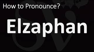 How to Pronounce Elzaphan BIBLE [upl. by Grantland794]