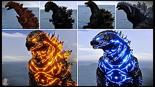 All Godzillas in Kaiju Arisen  Roblox [upl. by Cindra]