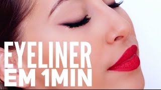 Como fazer o eyeliner mais fácil de sempre  Inês Mocho [upl. by Shawn736]