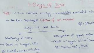 Geotechnical Engineering  Soil Mechanics  Foundation Engineering  Origin Of Soils [upl. by Cheke653]