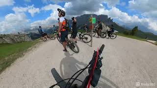 MTB  Sellaronda dal Passo Sella verso Selva di Val Gardena 26082023 [upl. by Odlabso]